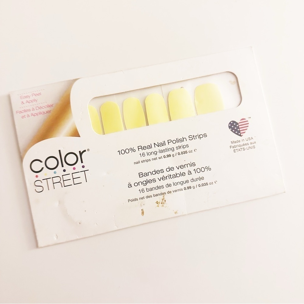 Color Street Nail Polish Strips - Yellow